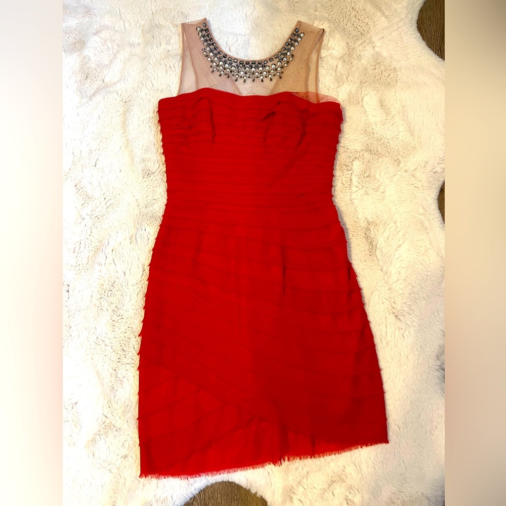 BCBGMaxazria Red Dress Size 6!
